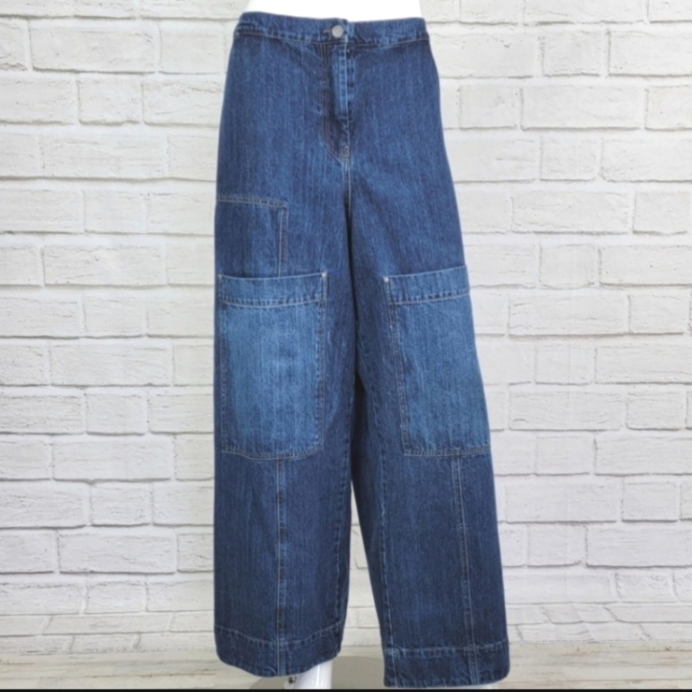 NWT! Alembika Big Pocket Denim Jeans Alembika Size:6 US(16-18)